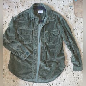 American Eagle Outfitters Green Corduroy Shirt XS